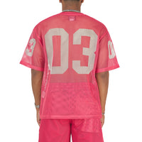 Varsity Mesh Tee | Desert Rose