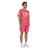 Varsity Mesh Tee | Desert Rose