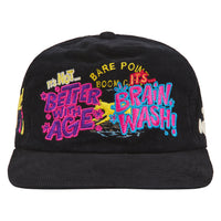 Brainwash Vintage Hat | Black Suede
