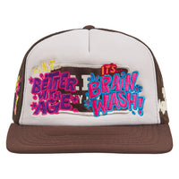 Brainwash Vintage Hat | Brown/White