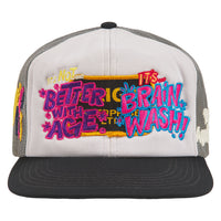 Brainwash Vintage Hat | Grey/White/Black