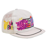 Brainwash Vintage Hat | White