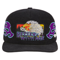 Doug Vintage Hat | Black Suede