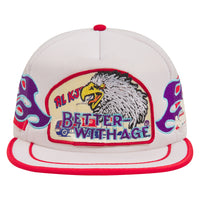 Doug Vintage Hat | White/Red