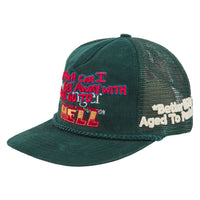 Highway Vintage Hat | Green Suede
