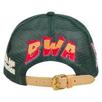 Highway Vintage Hat | Green Suede