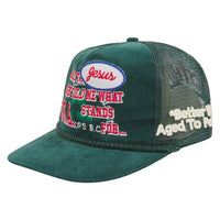 Judas Vintage Hat | Green Suede