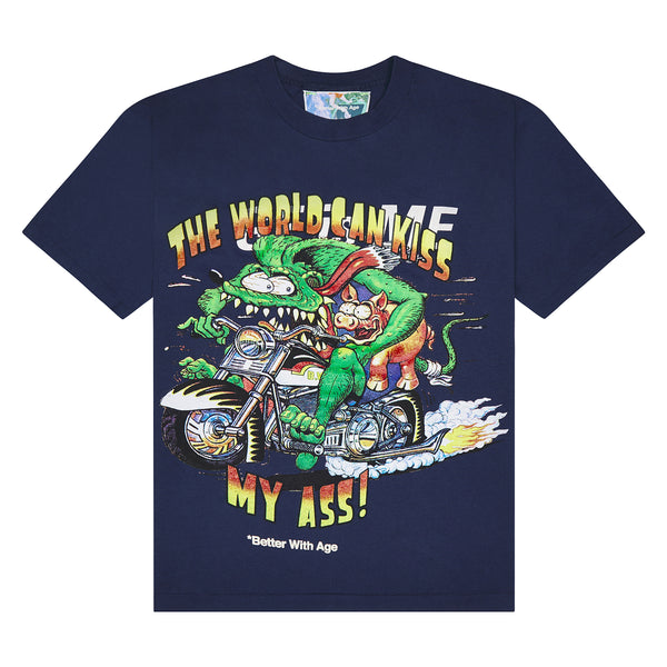 The Kiss Tee | Navy/White – Capsule NYC