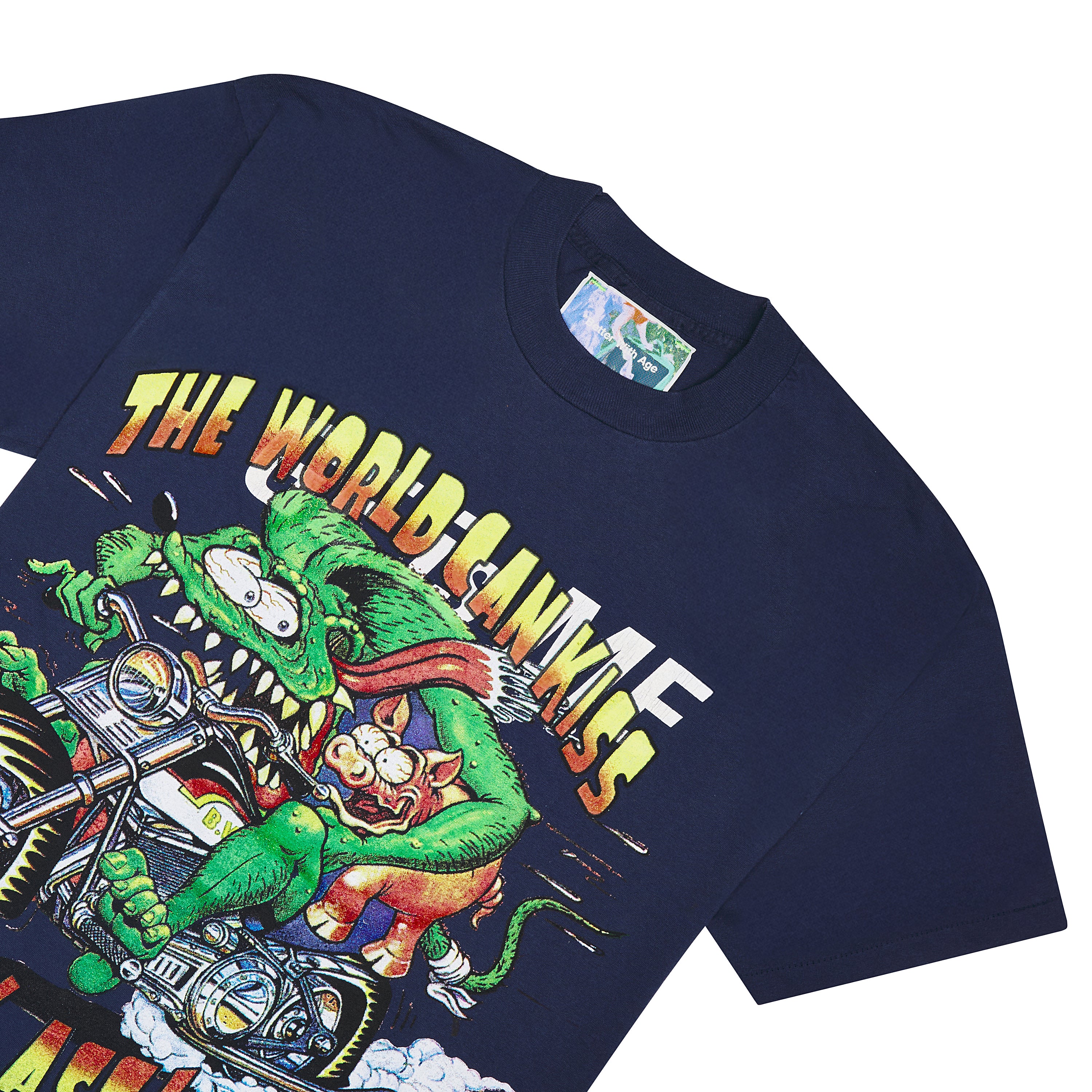 The Kiss Tee | Navy/White – Capsule NYC