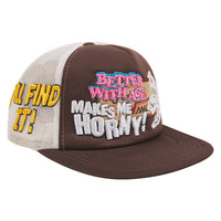 Nowhere Vintage Hat | Brown/White