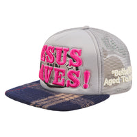 Party Vintage Repair Hat | Navy Plaid