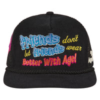 Yeah Yeah Vintage Hat | Black Suede