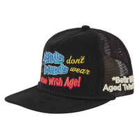 Yeah Yeah Vintage Hat | Black Suede