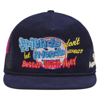 Yeah Yeah Vintage Hat | Navy Suede