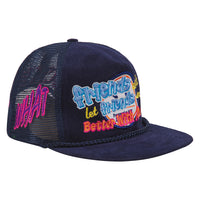 Yeah Yeah Vintage Hat | Navy Suede