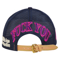 Yeah Yeah Vintage Hat | Navy Suede