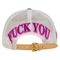 Yeah Yeah Vintage Hat | White/Carolina