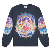 Eveil Ancestral Washed L/S Tee | Dark Navy