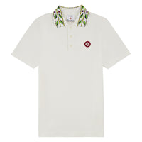 Laurel Pique Polo | White