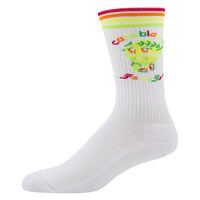 Kawaii Tennis Ball Sock | White