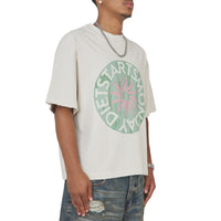 Sol Tee | Antique White/Washed Green