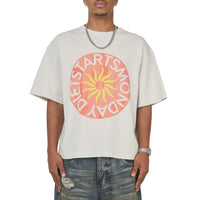 Sol Tee | Antique White/Washed Red