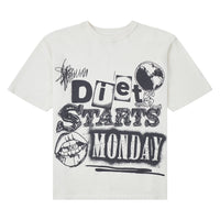 Spray Paint Tee | Antique White/Black