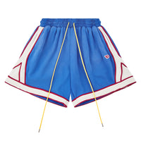 Warm Up Short | Blue/Cream
