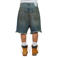 Victorian Chain Denim Short | Indigo