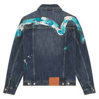 Daicock Print Denim Jacket | Dark Tone