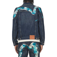 Daicock Print Denim Jacket | Dark Tone