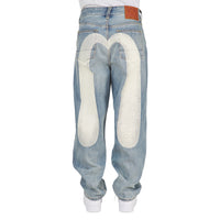 Ecru Daicock Print Denim | White