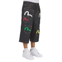Multi Pocket Seagull Denim Short