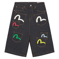 Multi Pocket Seagull Denim Short
