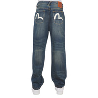 Seagull Print Denim | Dark Tone Indigo