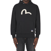 Seagull Printed Hoodie | Black