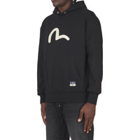 Seagull Printed Hoodie | Black