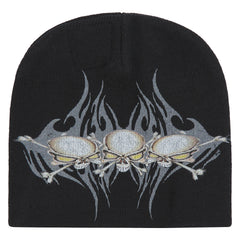 Tribal Skullz Beanie | Black