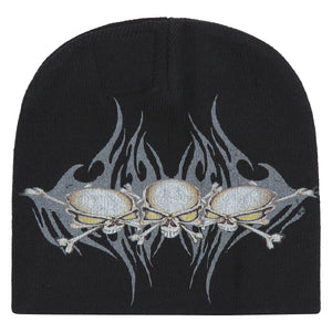 Tribal Skullz Beanie | Black