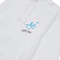 Scribble Logo Hoodie | White