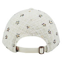 Beaded 6 Panel Hat | Bone