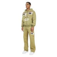 Face Hoodie | Forest Green