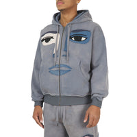 Face Hoodie | Slate