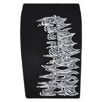 LS Graphic Sweatshort | Black