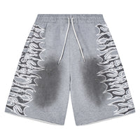 LS Graphic Sweatshort | Grey