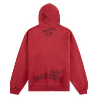 History Studded Hoodie | Vintage Red