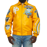 American Bruiser Jacket | Maize/Navy/Baby Blue/White