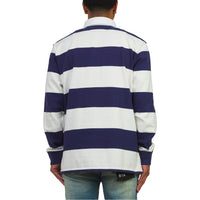 Iconic Rugby Shirt | Dark Cobalt/White
