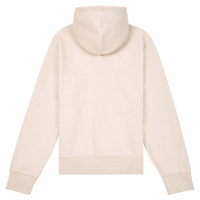 Double-Knit Full Zip Hoodie | Beige Heather – Capsule NYC