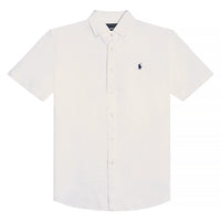 Classic Fit Linen Shirt | White